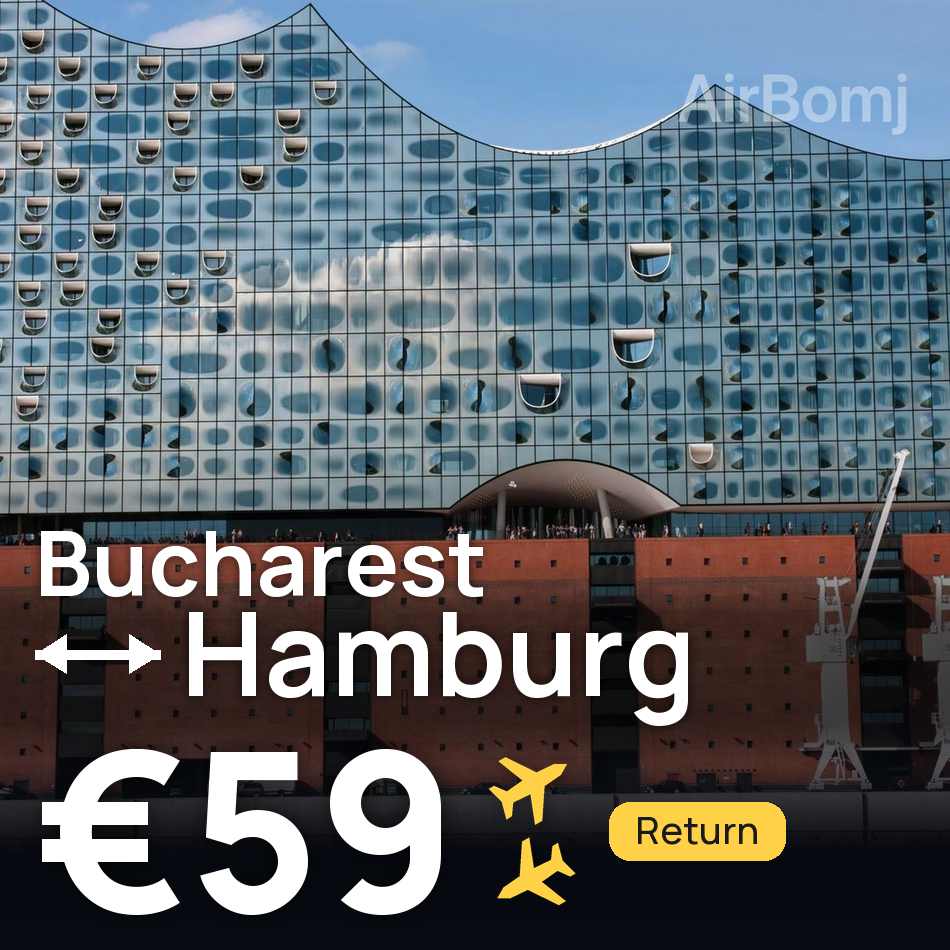 Billet d'avion : Bucarest — Hambourg, €59