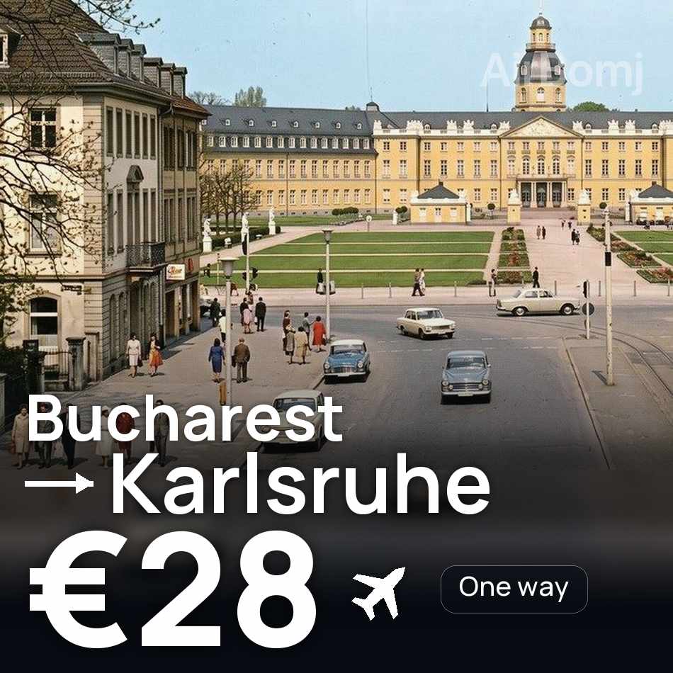 Bilet lotniczy: Bukareszt — Karlsruhe, €28