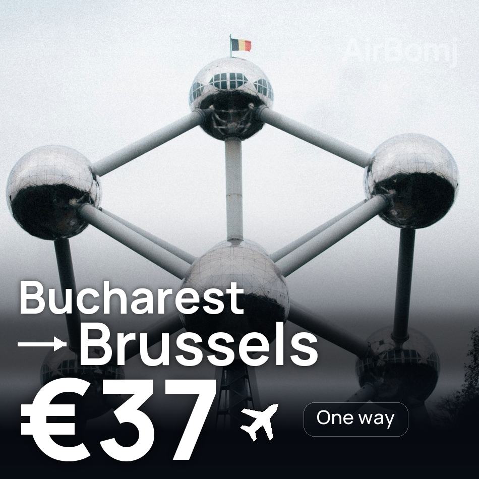 Billet d'avion : Bucarest — Bruxelles, €37