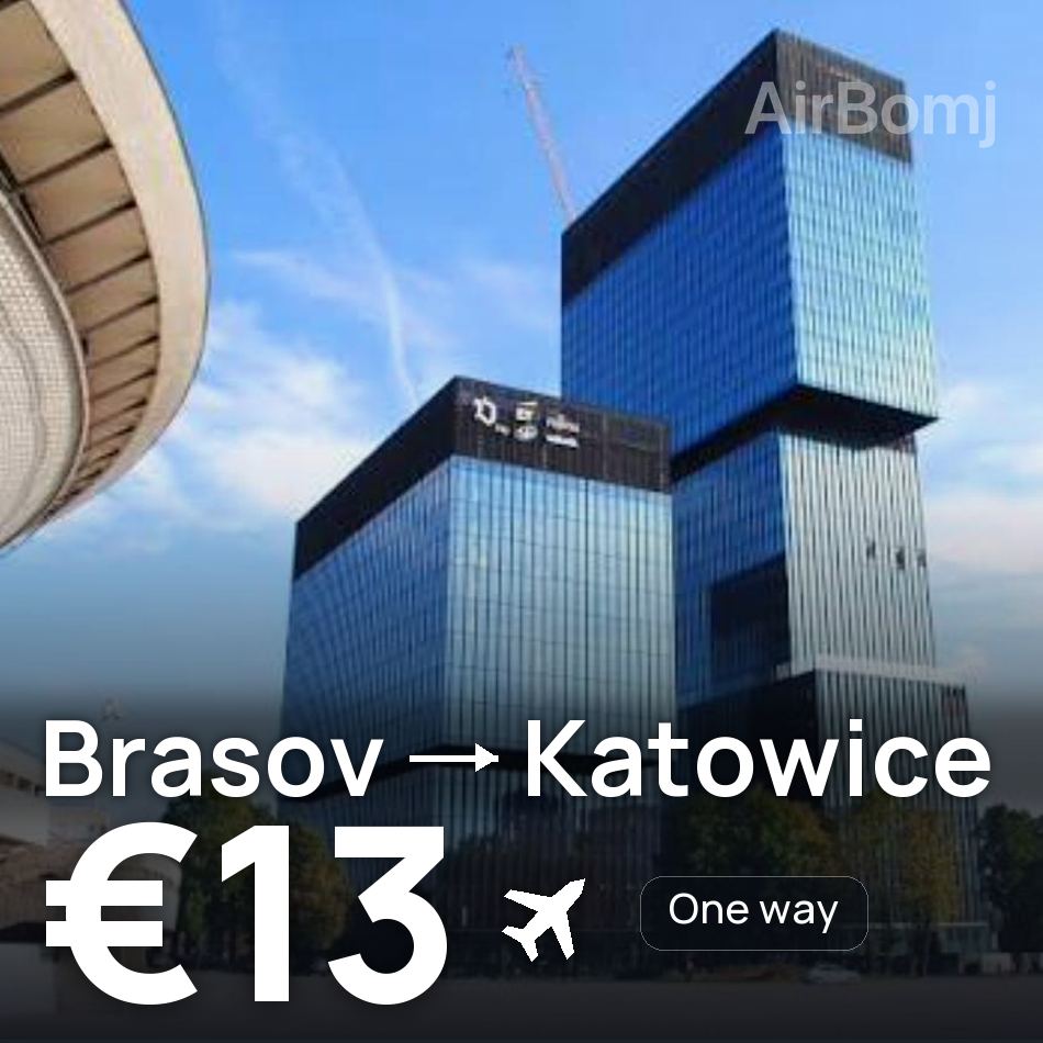 Billet d'avion : Brașov — Katowice, €13