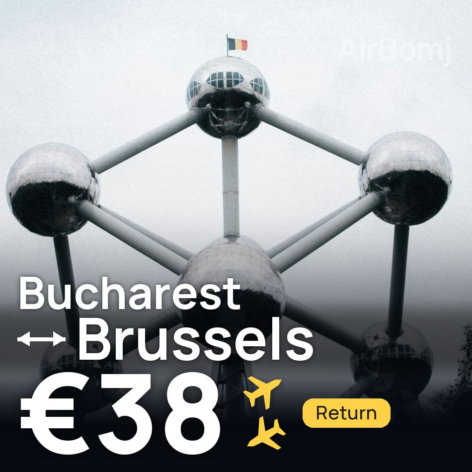 Billet d'avion : Bucarest — Bruxelles, €38