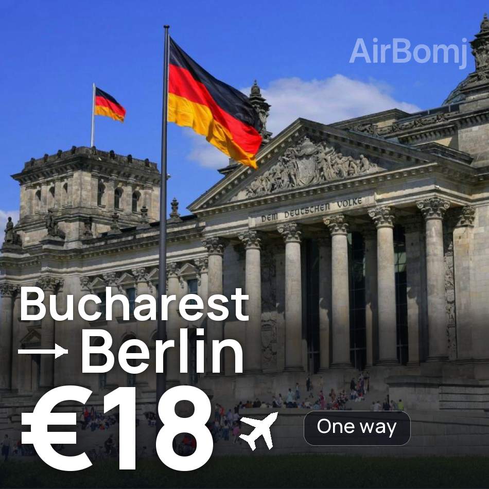 Billet d'avion : Bucarest — Berlin, €18