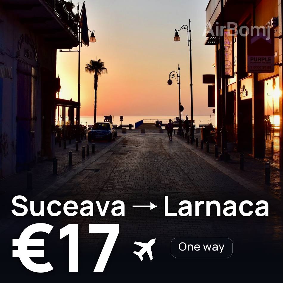 Billet d'avion : Suceava — Citium, €17