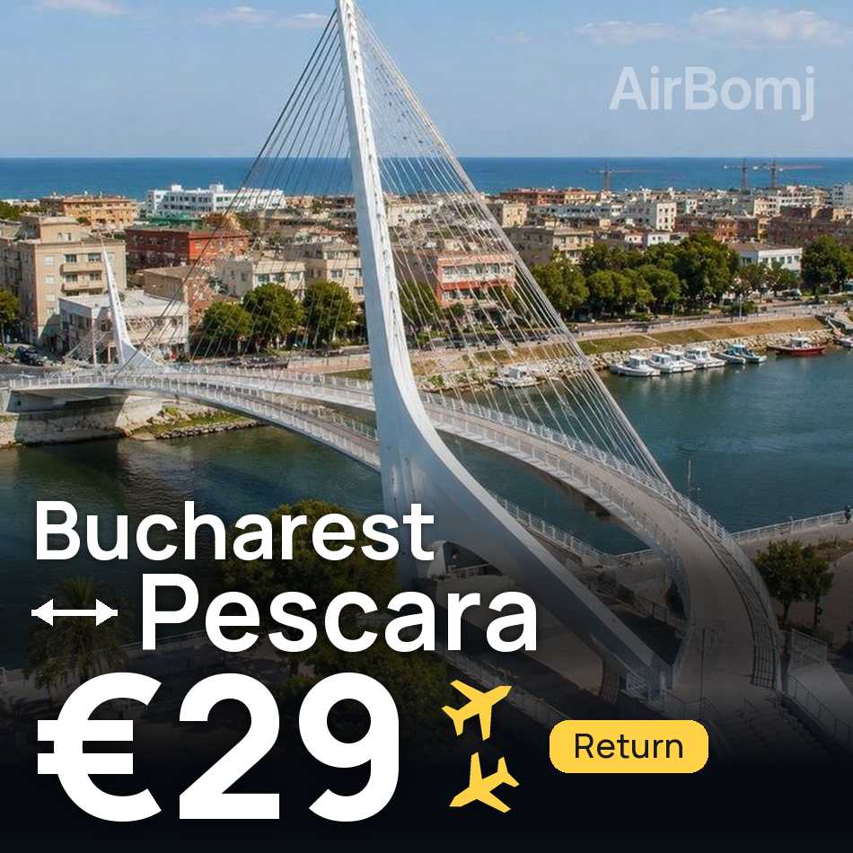Bilet lotniczy: Bukareszt — Peskara, €29