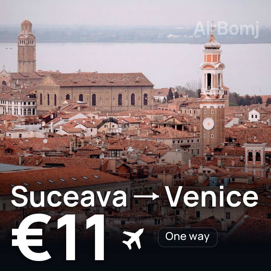 Biglietto aereo: Suceava — Venezia, €11