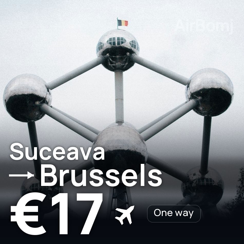 Biglietto aereo: Suceava — Bruxelles, €17