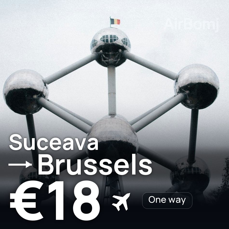 Billet d'avion : Suceava — Bruxelles, €18