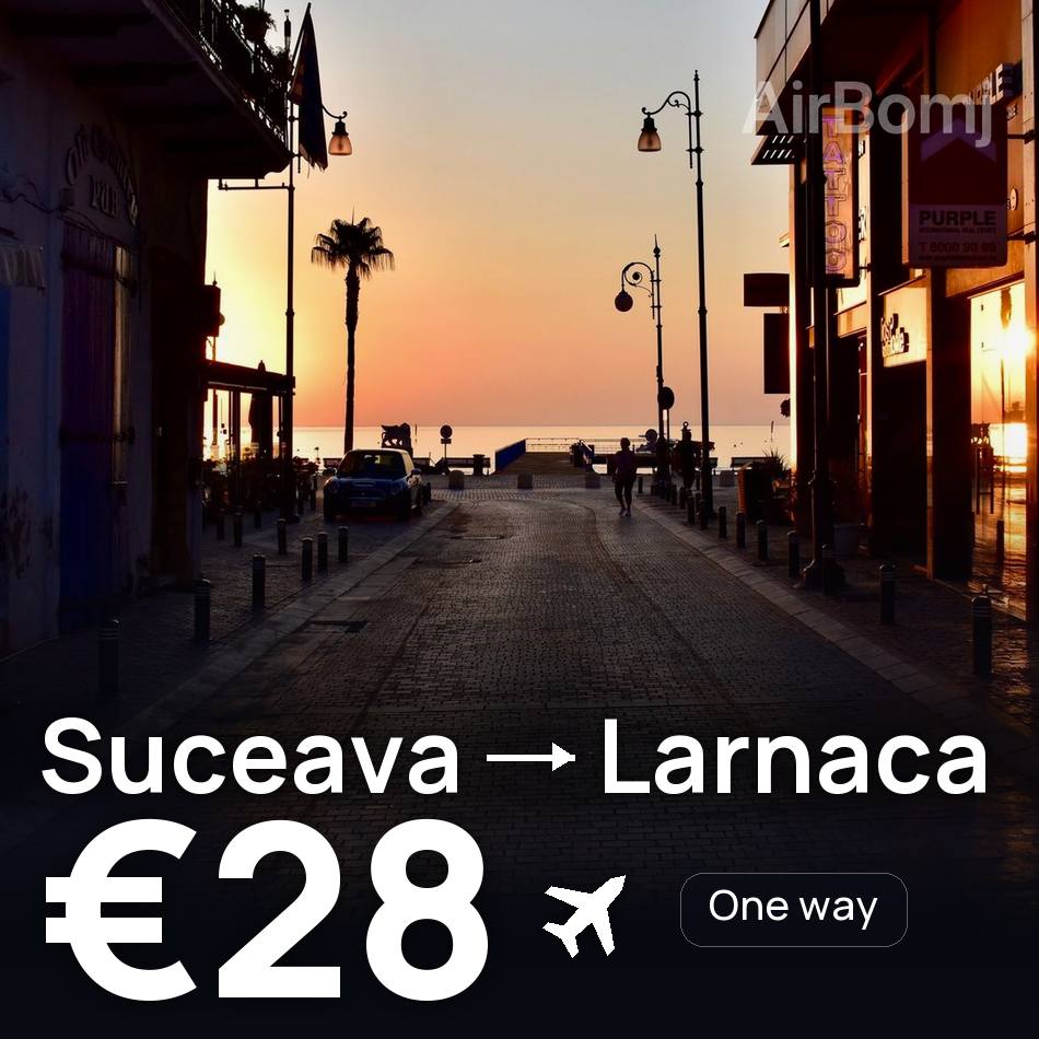 Tiket pesawat: Suceava — Larnaca, €28