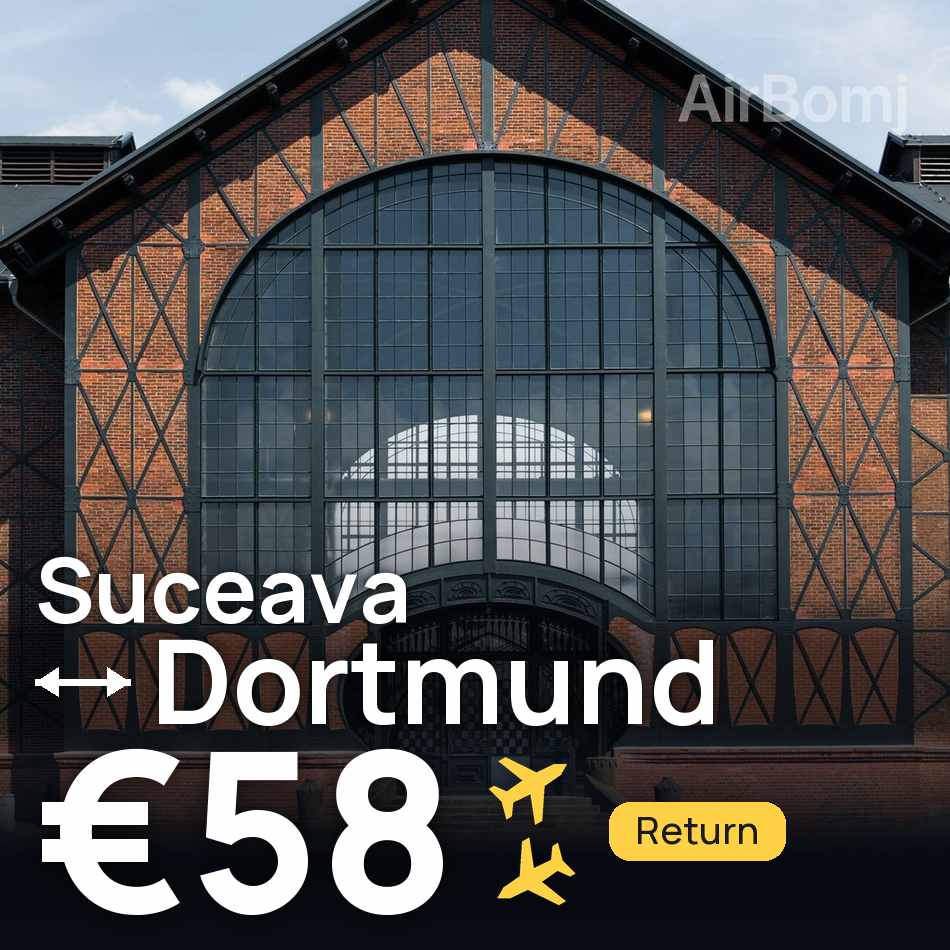 Uçak bileti: Suçava — Dortmund, €58