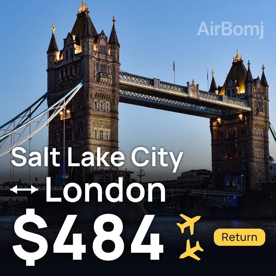 Billete de avión: Salt Lake City — Londres, $484