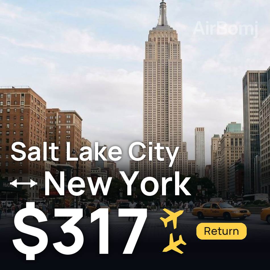Billete de avión: Salt Lake City — Nueva York, $317