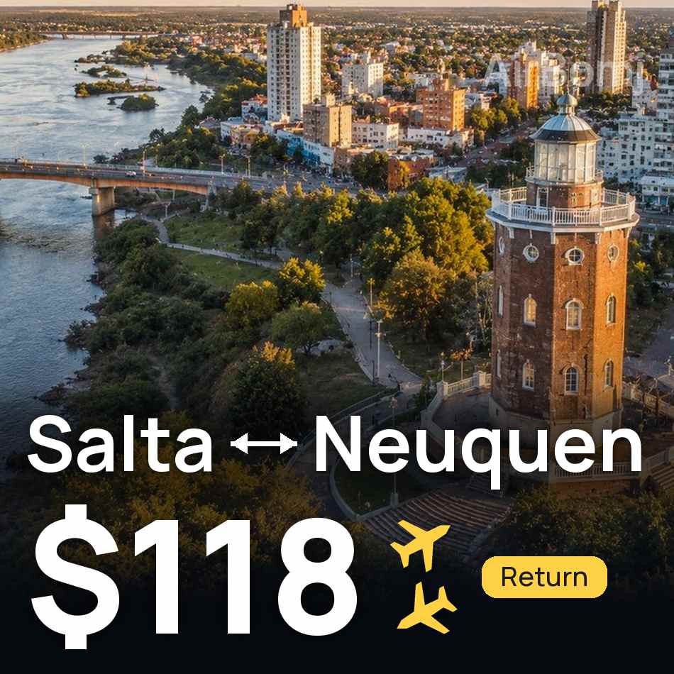 Biglietto aereo: Salta — Neuquén, $118
