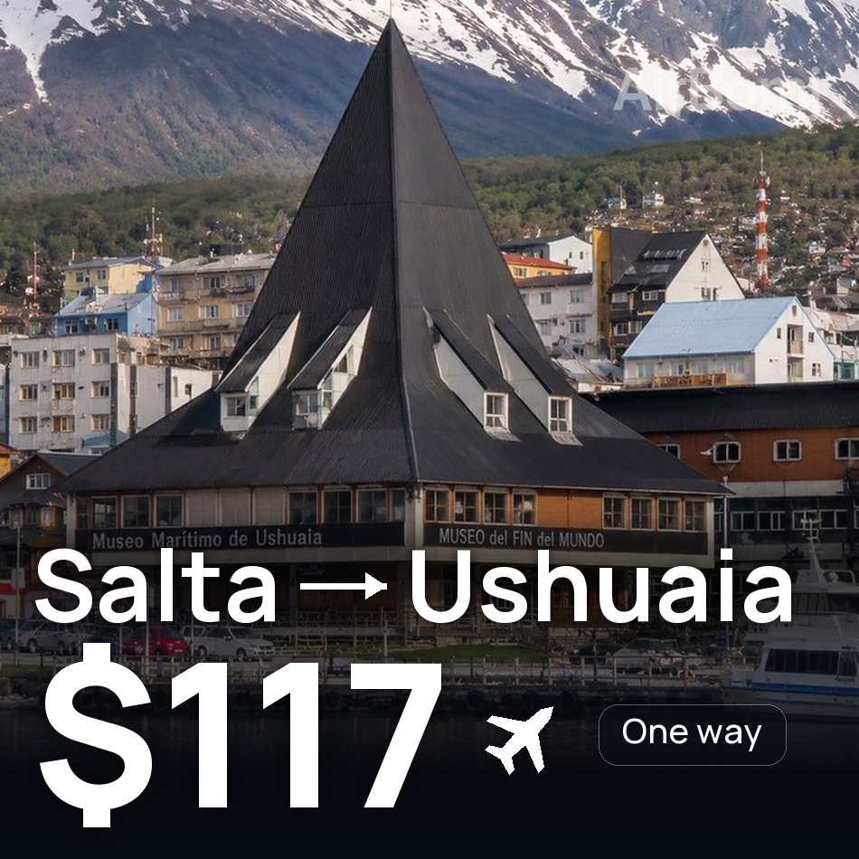 Biglietto aereo: Salta — Ushuaia, $117