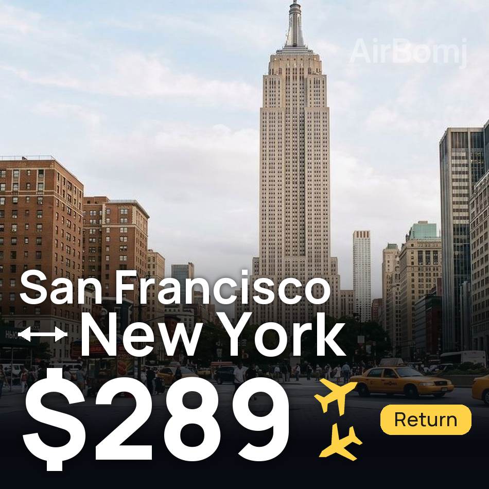 Billet d'avion : San Francisco — Newark, $289
