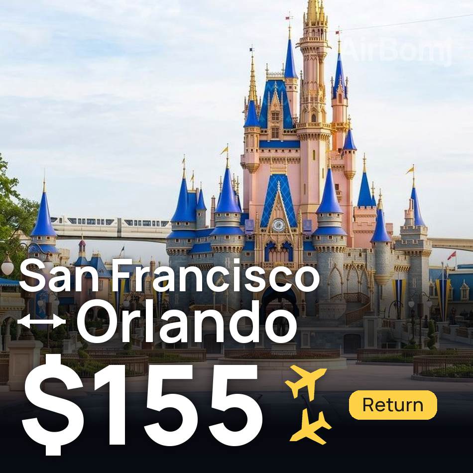 Billet d'avion : San Francisco — Orlando, $155