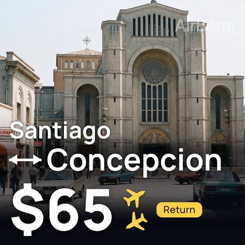Billet d'avion : Santiago — Concepción, $65