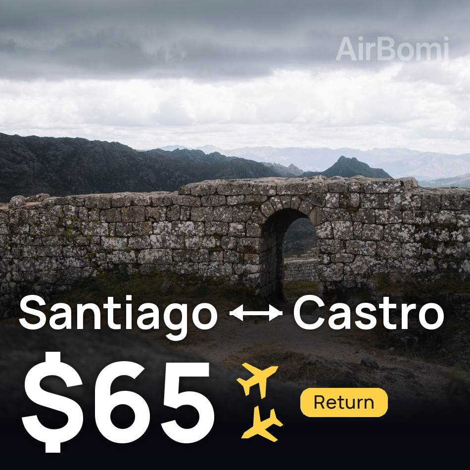 Billet d'avion : Santiago — Castro, $65