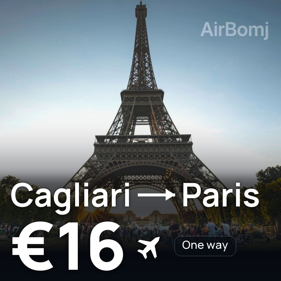 Flugticket: Cagliari — Paris, €16