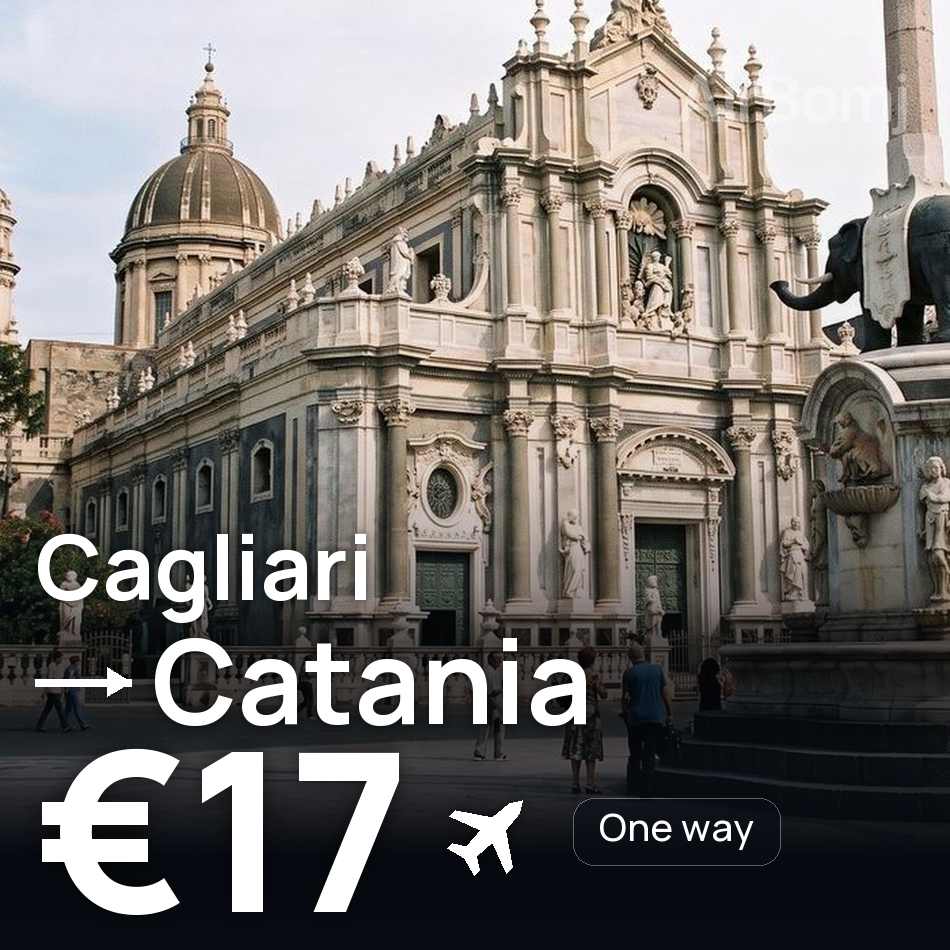 Flugticket: Cagliari — Catania, €17