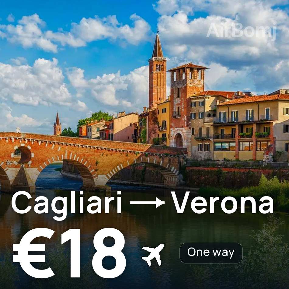 Flugticket: Cagliari — Verona, €18