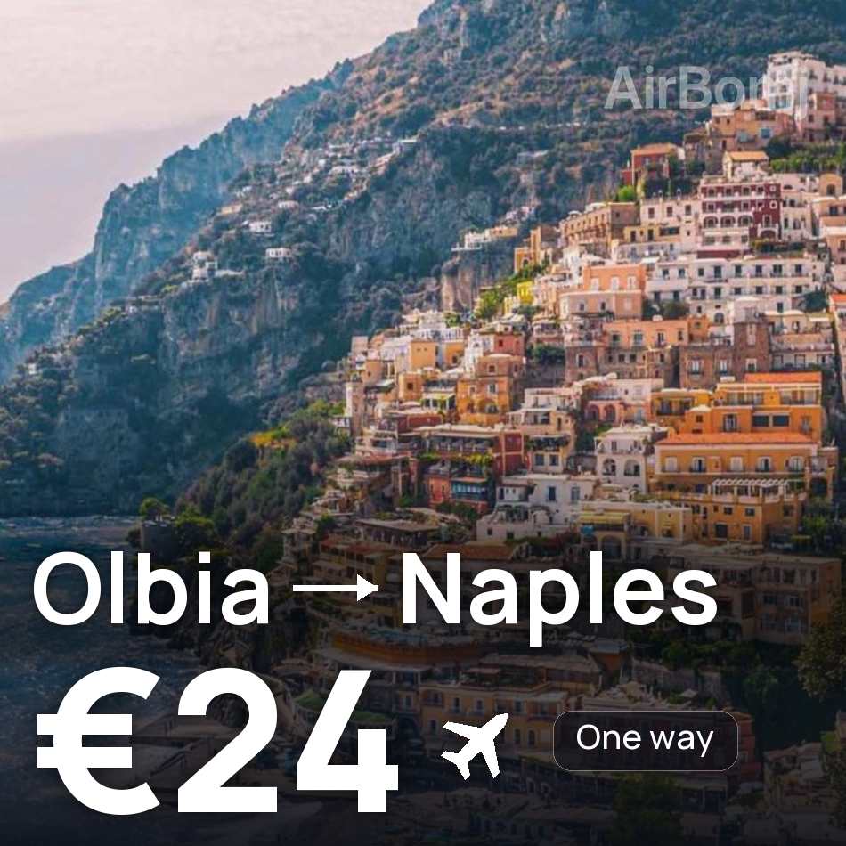 Flugticket: Olbia — Neapel, €24