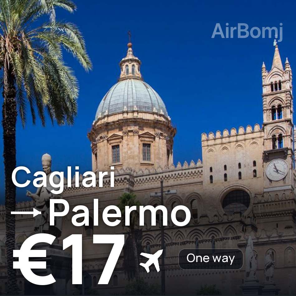 Flugticket: Cagliari — Palermo, €17
