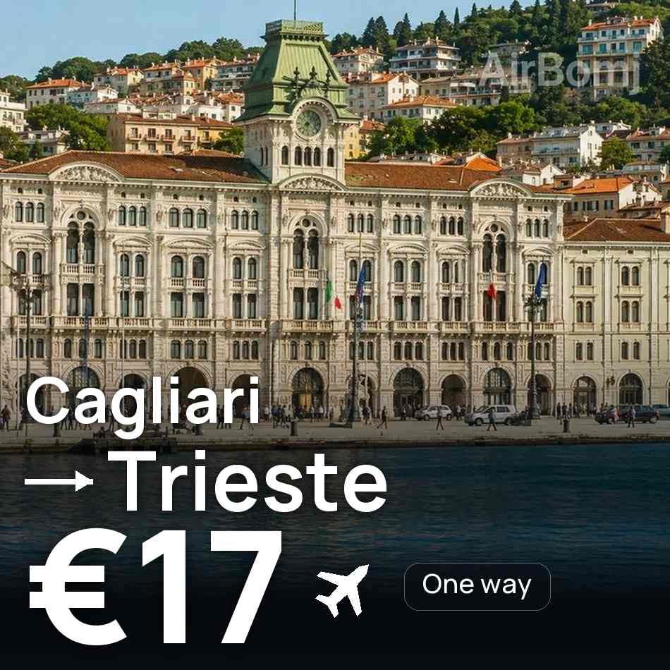 Flugticket: Cagliari — Triest, €17