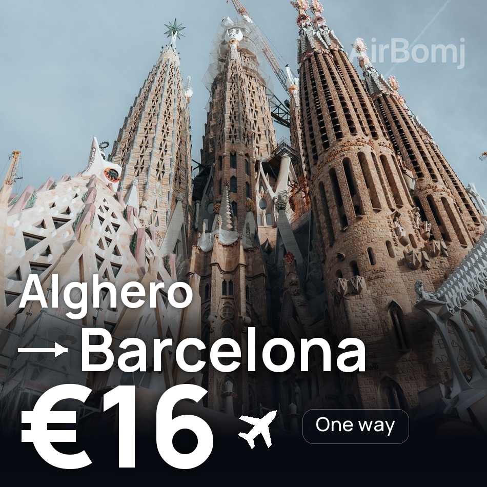 Flugticket: Alghero — Barcelona, €16