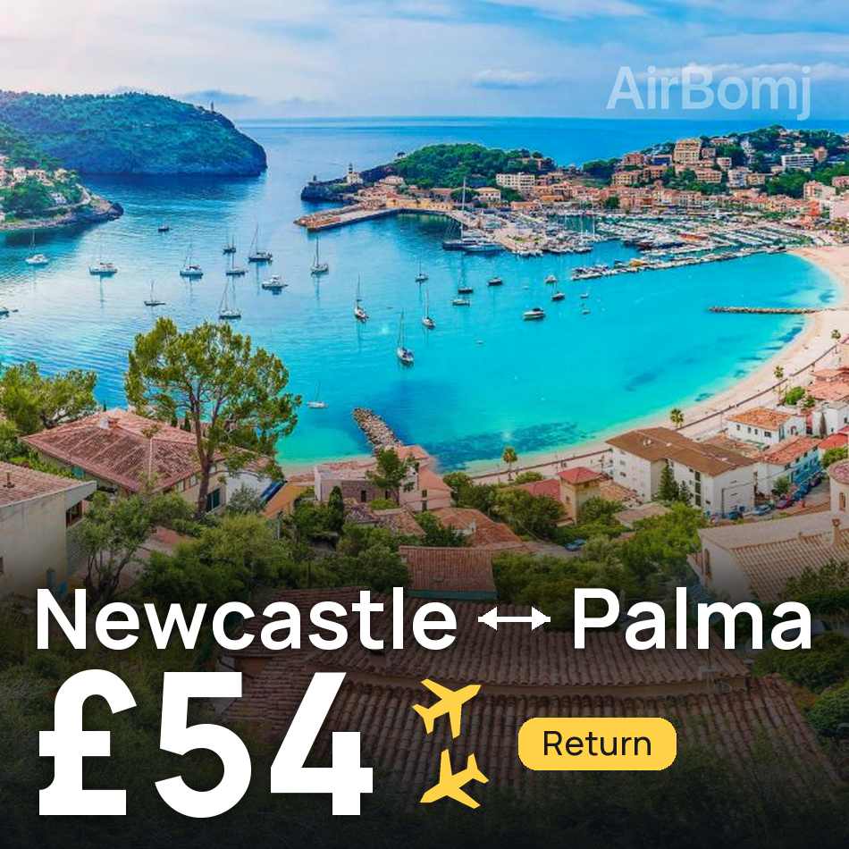 Uçak bileti: Newcastle upon Tyne — Palma, £54