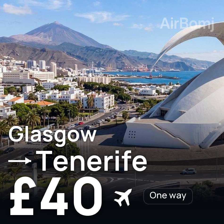 Uçak bileti: Glasgow — Santa Cruz, £40