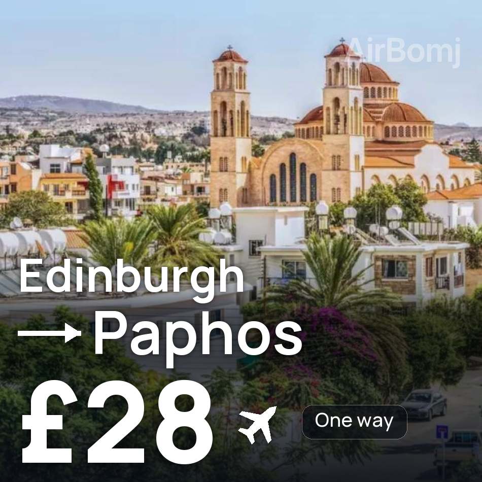 Uçak bileti: Edinburgh — Baf, £28