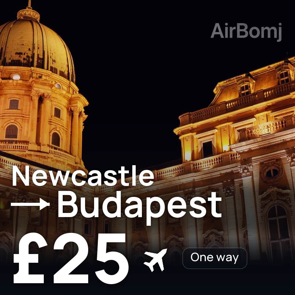 Uçak bileti: Newcastle upon Tyne — Budapeşte, £25
