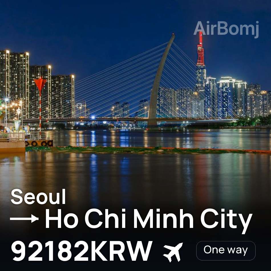 Bilet de avion: Seoul — Ho Chi Minh City, 92182KRW