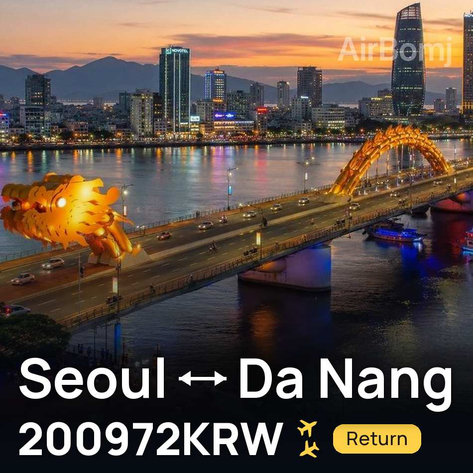Bilet de avion: Seoul — Da Nang, 200972KRW