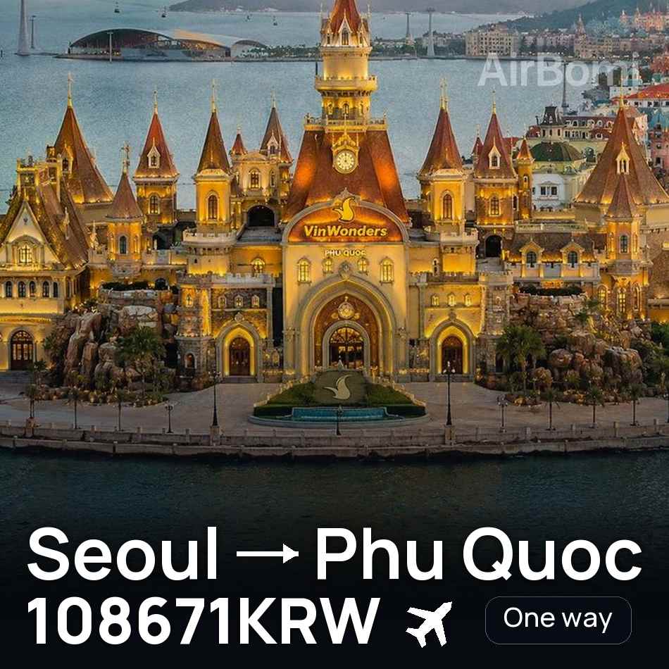 Bilet de avion: Seoul — Phu Quoc, 108671KRW