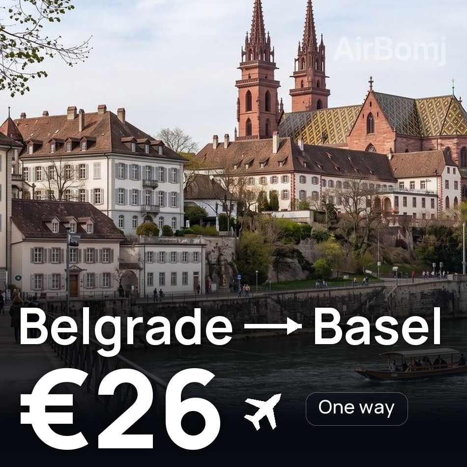 Flugticket: Belgrad — Basel/Mulhouse, €26