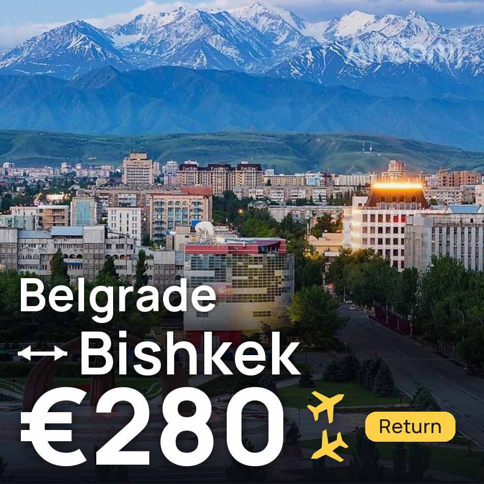 Flugticket: Belgrad — Bischkek, €280
