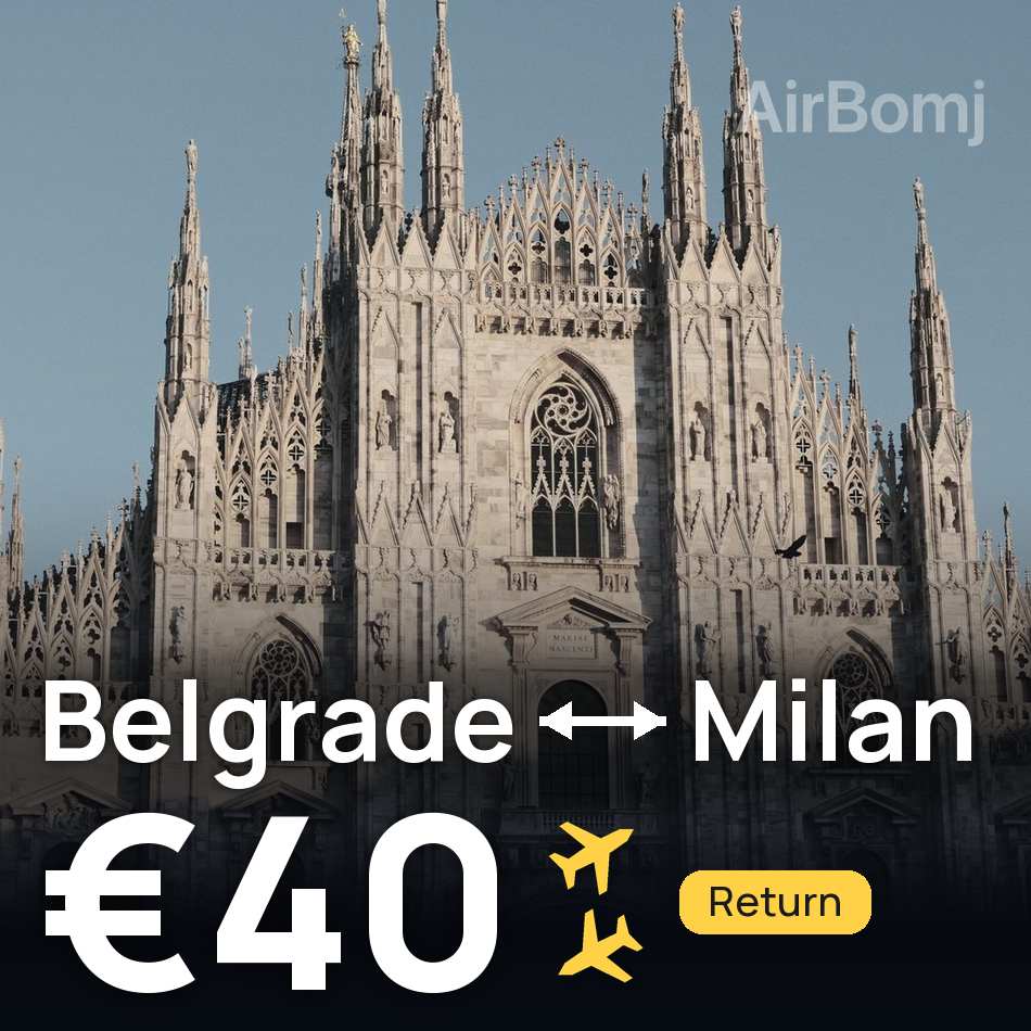 Flugticket: Belgrad — Mailand, €40