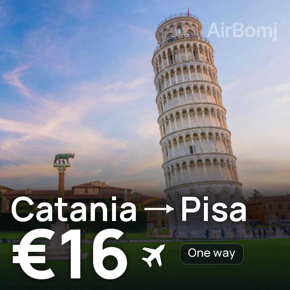 Flugticket: Catania — Pisa, €16