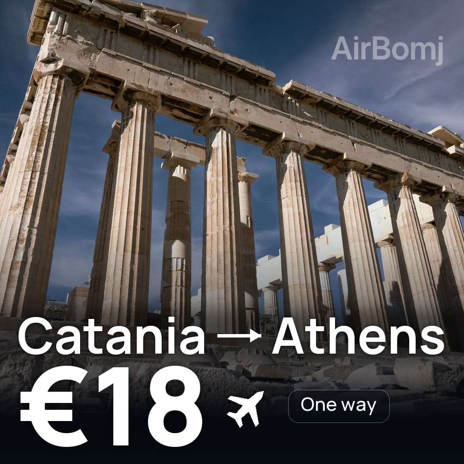 Flugticket: Catania — Athen, €18