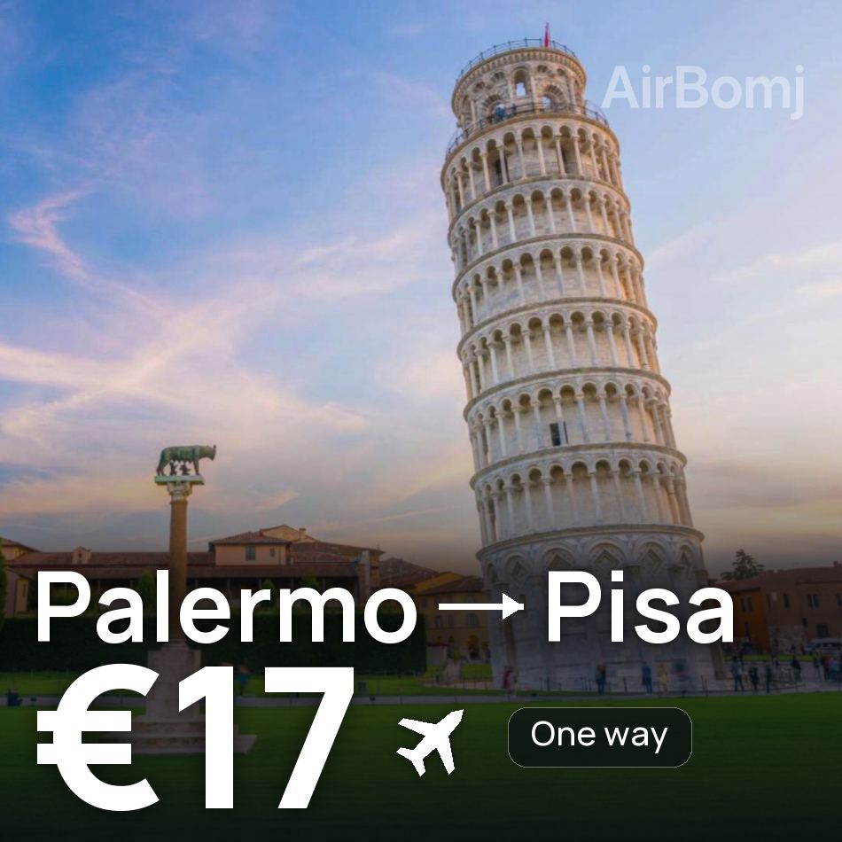 Flugticket: Palermo — Pisa, €17