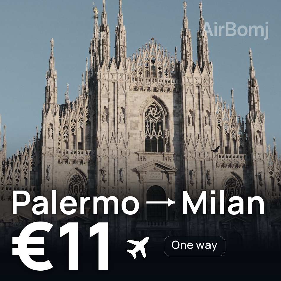 Flugticket: Palermo — Mailand, €11