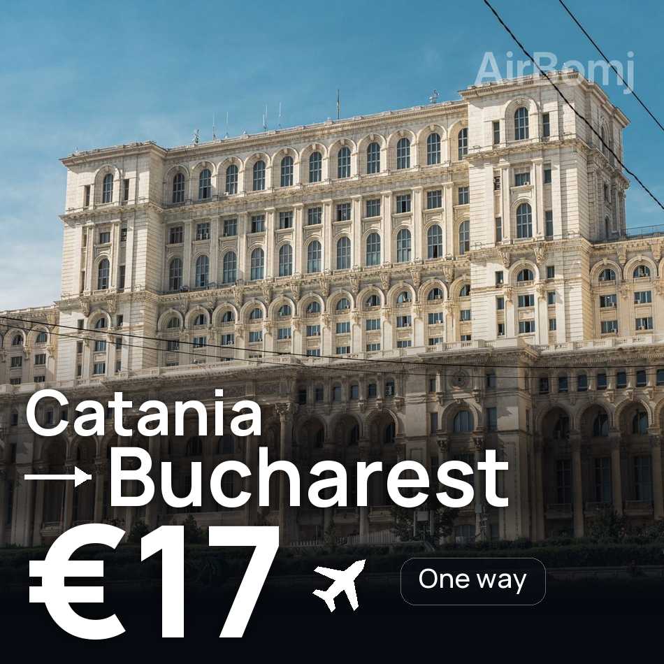 Flugticket: Catania — Bukarest, €17