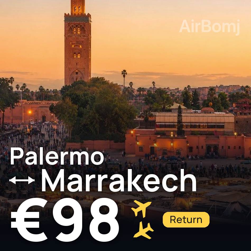 Flugticket: Palermo — Marrakesh, €98