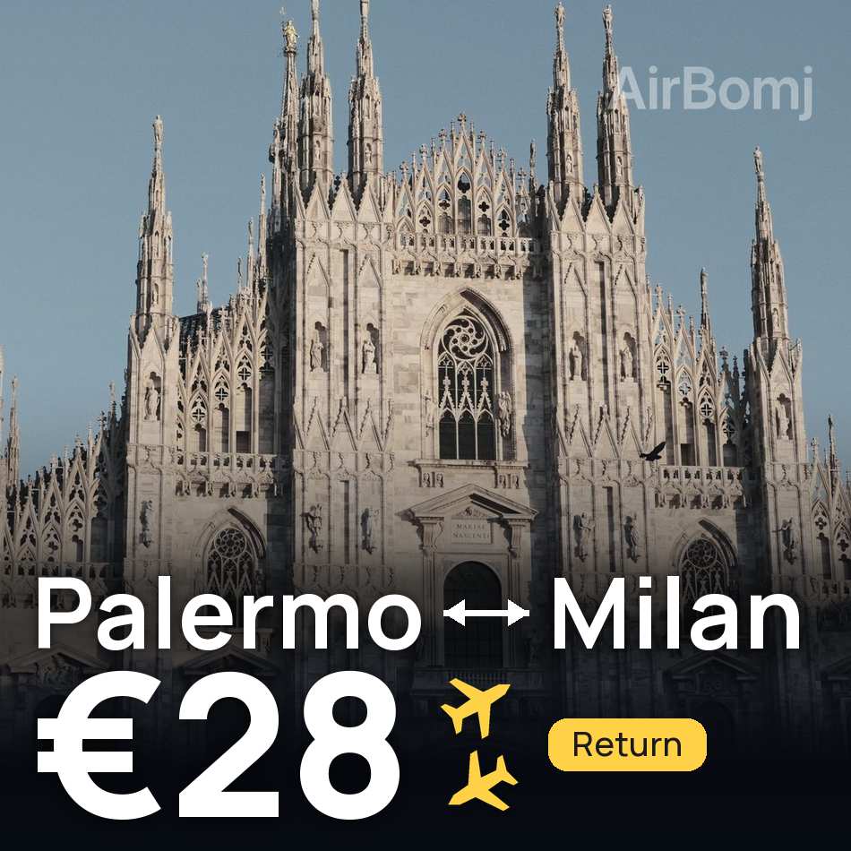 Flugticket: Palermo — Mailand, €28