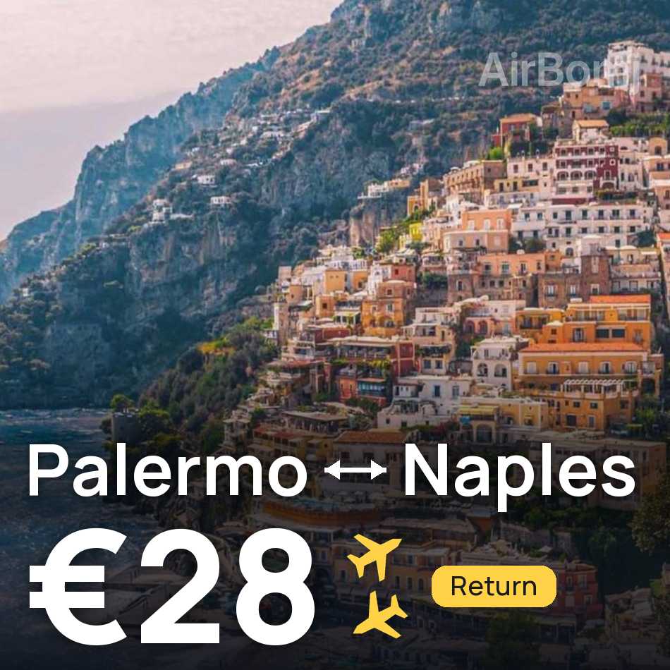 Flugticket: Palermo — Neapel, €28