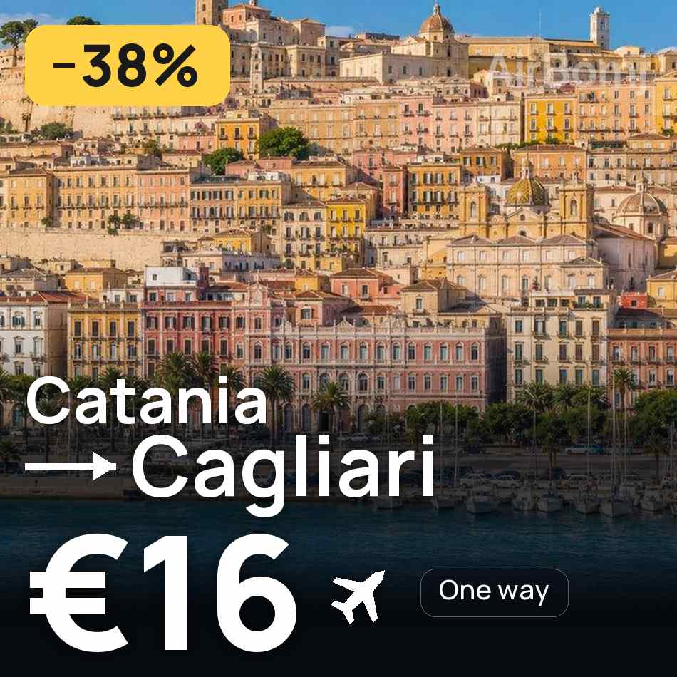 Flugticket: Catania — Cagliari, €16