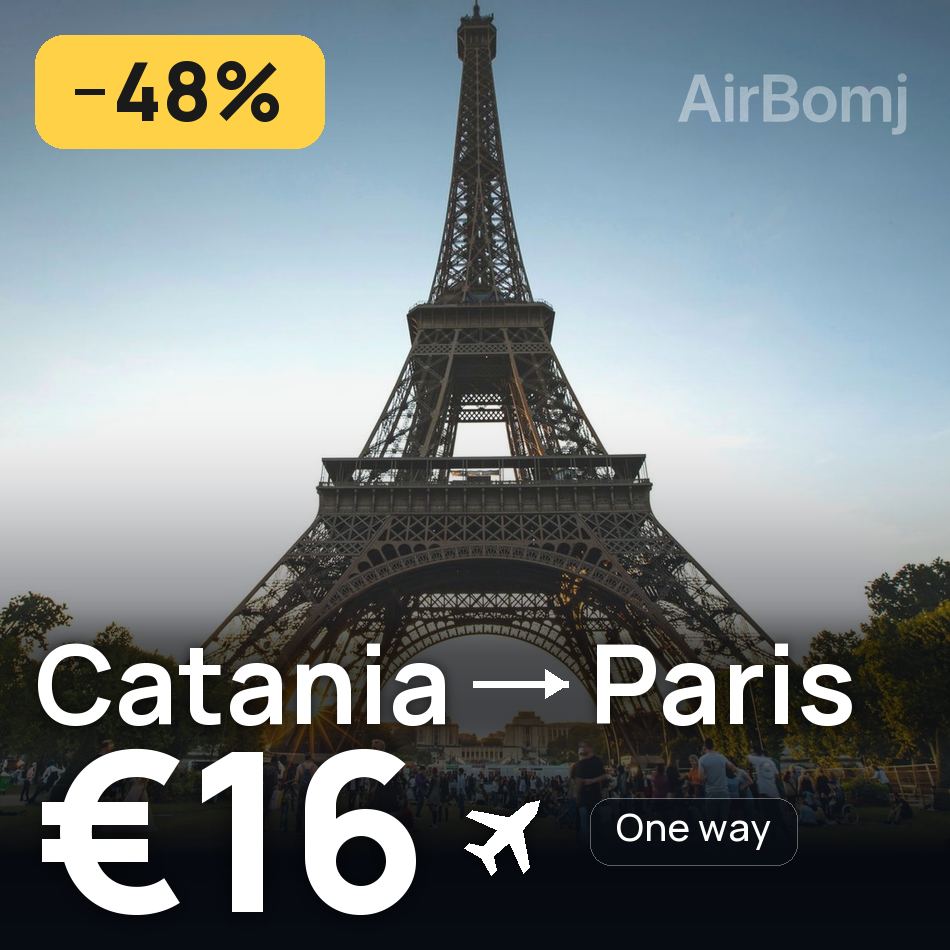 Flugticket: Catania — Paris, €16