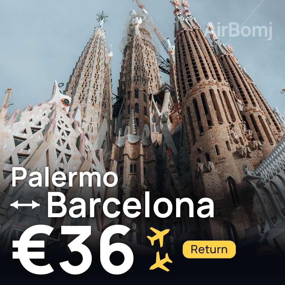 Flugticket: Palermo — Barcelona, €36