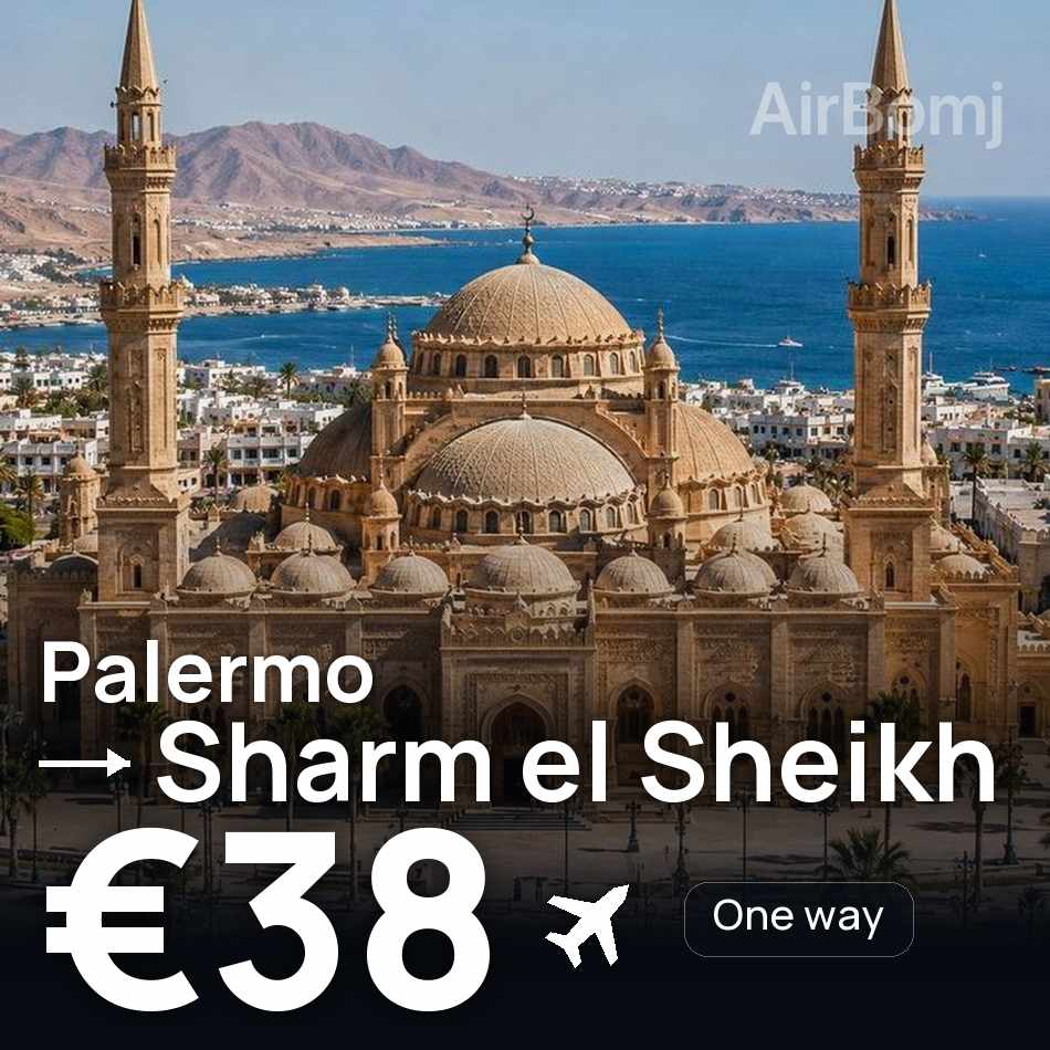 Flugticket: Palermo — Scharm El-Scheich, €38
